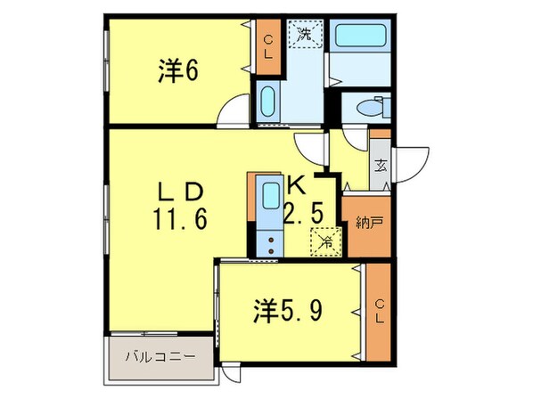 La Colinaの物件間取画像